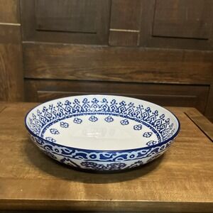 Vintage Large Blue White Serving By Prima Design Cottagecore Pretty